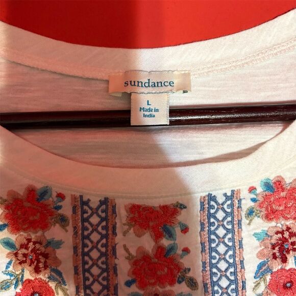 Sundance Women's Floral Embroidered Blouse Size‎ L - Picture 4 of 8